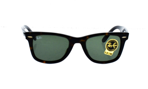 Ray Ban RB 2140-F 902 Wayfarer - Tortoise-Crystal Green by Ray Ban for Unisex - 52-22-150 mm Sunglasses