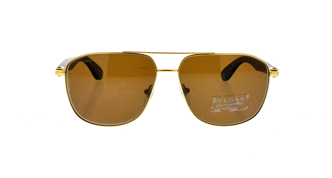 Bvlgari BV5035TK 393-83 - Gold Plated-Brown Gradient Polarized by Bvlgari for Women - 60-14-145 mm Sunglasses