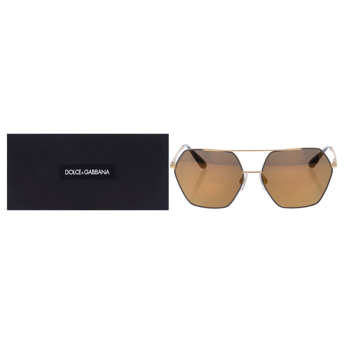 Dolce and Gabbana DG 2157 1295-F9 - Matte Grey-Brown Bronze by Dolce and Gabbana for Women - 59-15-140 mm Sunglasses