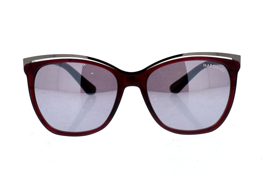 Guess GM 0745 69C Marciano - Burgundy Red-Grey-Grey by Guess for Women - 58-17-135 mm Sunglasses