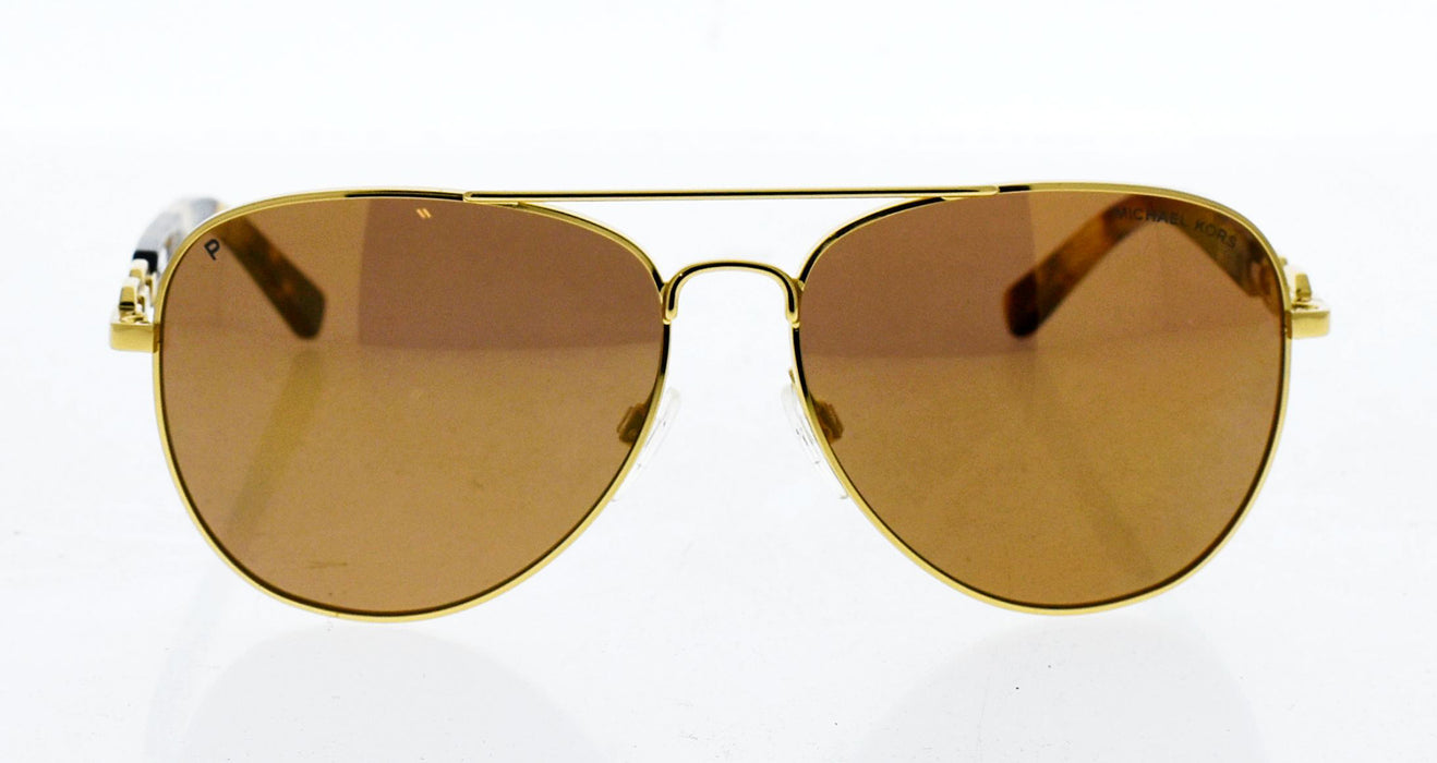 Michael Kors MK 1003 10242T Fiji - Gold Polarized by Michael Kors for Women - 58-14-135 mm Sunglasses