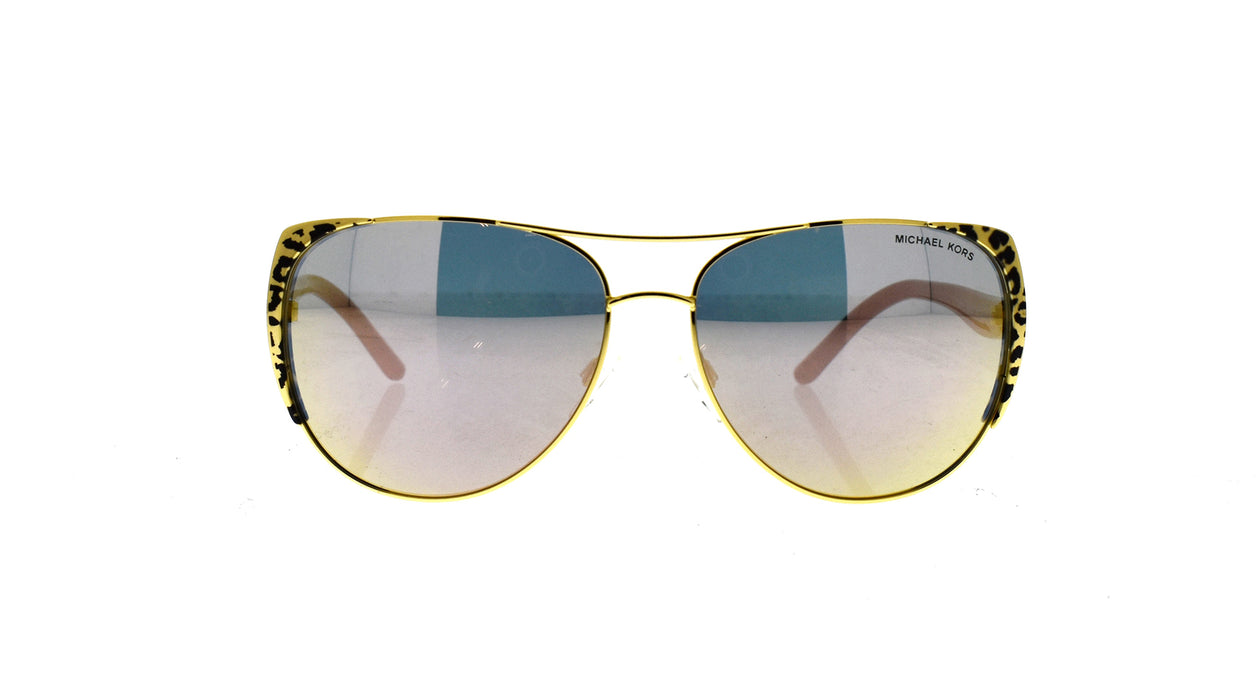 Michael Kors MK 1005 1057R5 Sadie I - Black Gold Leopard-Black-Gold by Michael Kors for Women - 59-15-135 mm Sunglasses