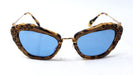Miu Miu MU 04Q DHF-0A2 - Gold Marble-Blue by Miu Miu for Women - 55-24-140 mm Sunglasses
