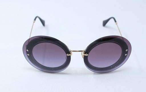 Miu Miu MU 10R U6B-5F1 - Black-Grey Violet by Miu Miu for Women - 64-17-140 mm Sunglasses