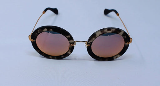 Miu Miu MU 13N UBB-2D2 - Gold Brown-Pink Gold by Miu Miu for Women - 49-26-140 mm Sunglasses
