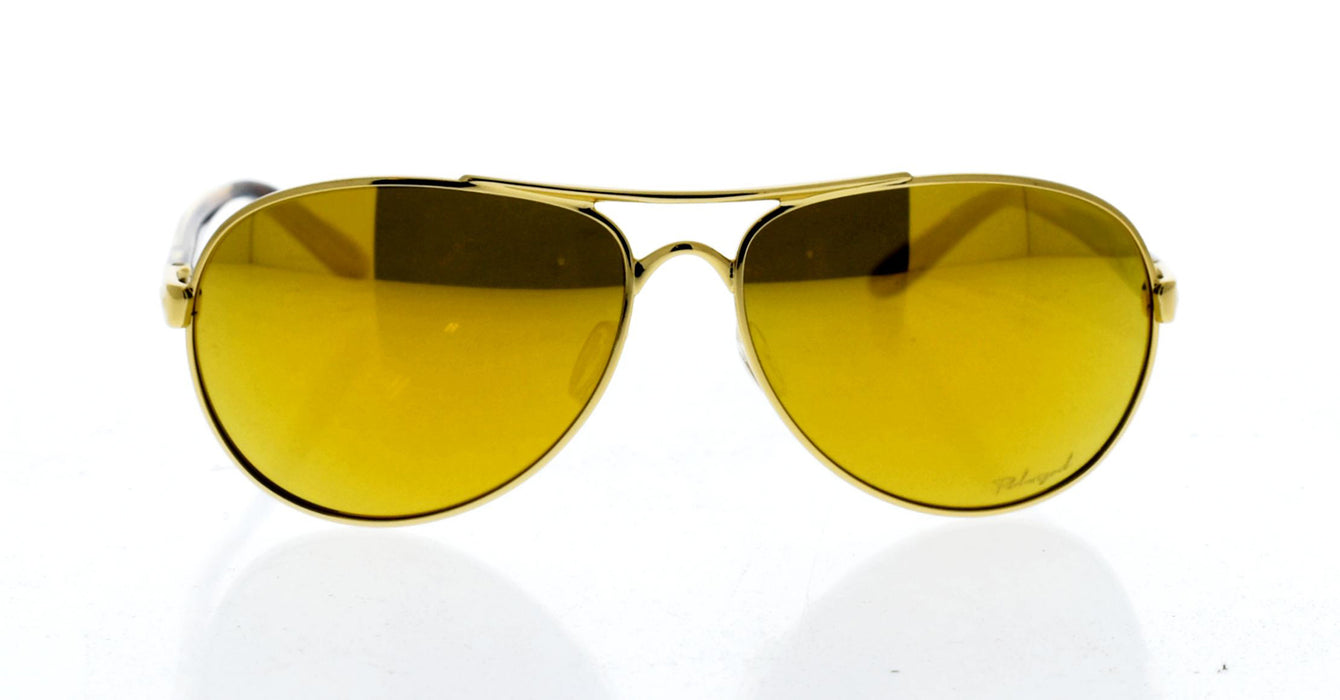 Oakley Tie Breaker OO4108-13 - Gold-24K Iridium Polarized by Oakley for Women - 56-13-135 mm Sunglasses