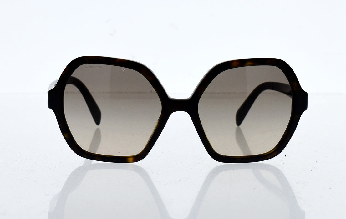 Prada SPR 06S 2AU-3D0 - Havana-Light Brown Gradient Light Grey by Prada for Women - 56-18-135 mm Sunglasses