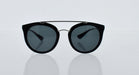Prada SPR 23S 1AB-1A1 - Black Silver-Grey by Prada for Women - 52-22-140 mm Sunglasses