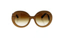 Prada SPR 27R IAM-6S1 - Nut Canaletto-Brown Shaded by Prada for Women - 55-22-135 mm Sunglasses