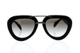 Prada SPR 28R 1AB-0A7 - Black-Grey by Prada for Women - 52-22-135 mm Sunglasses