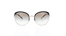 Prada SPR 54S QE3-0A7 - Black-Pale Gold-Grey Gradient by Prada for Women - 59-20-140 mm Sunglasses
