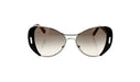 Prada SPR 60S DHO-3D0 - Silver-Brown by Prada for Women - 55-16-135 mm Sunglasses