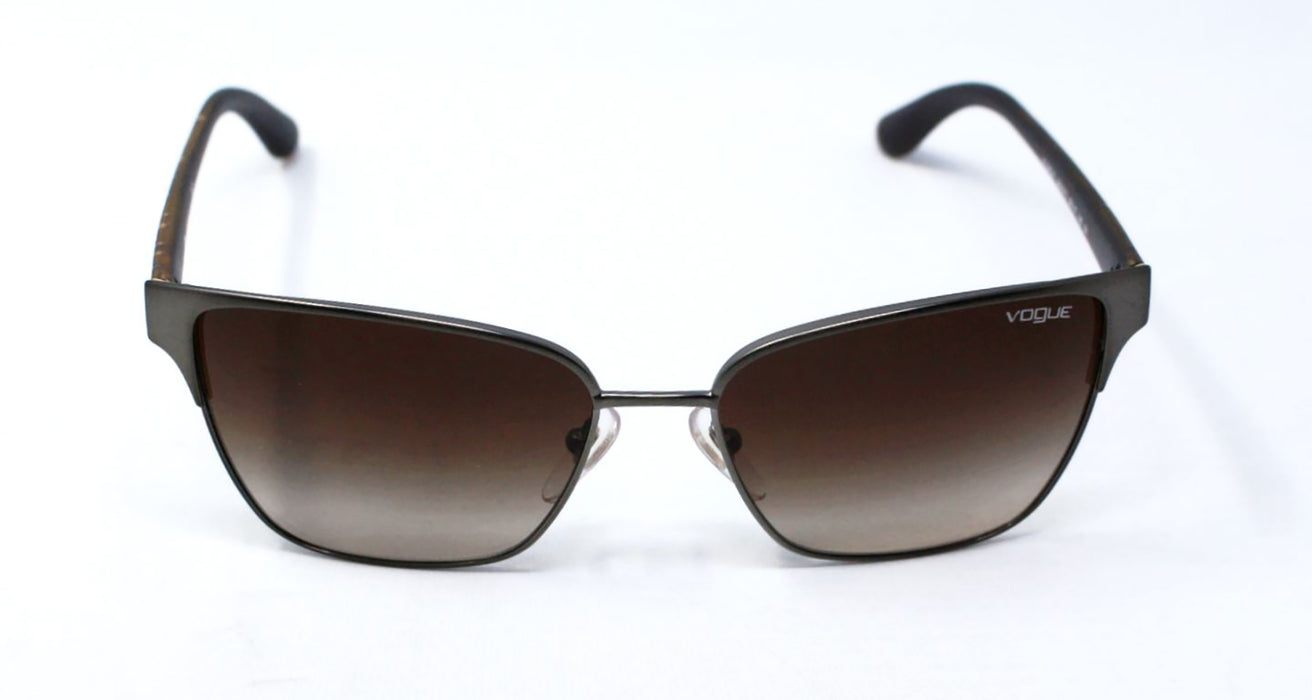 Vogue VO3983S 548-S-13 - Matte Brushed Gunmetal-Brown Gradient by Vogue for Women - 58-17-140 mm Sunglasses