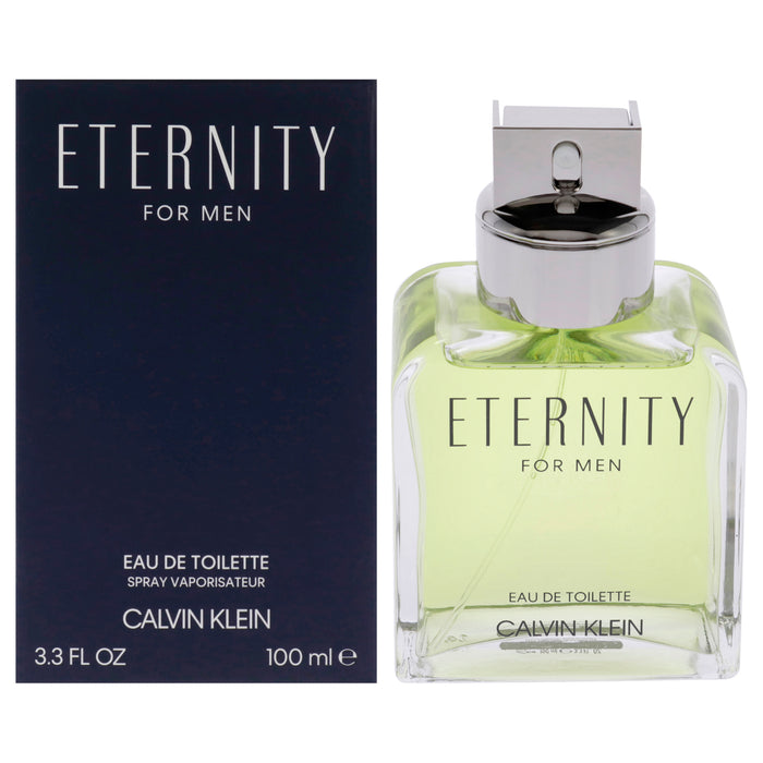 Eternity de Calvin Klein pour homme - Spray EDT de 3,4 oz (testeur)