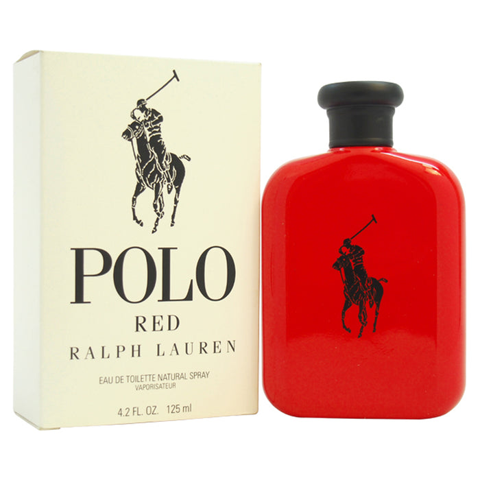 Polo Red de Ralph Lauren para hombre - Spray EDT de 4,2 oz (probador)