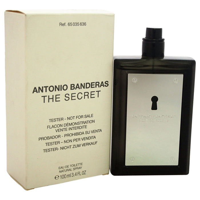 The Secret d'Antonio Banderas pour hommes - Spray EDT de 3,4 oz (testeur)