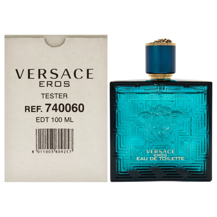 Versace Eros de Versace para hombres - Spray EDT de 3,4 oz (probador)