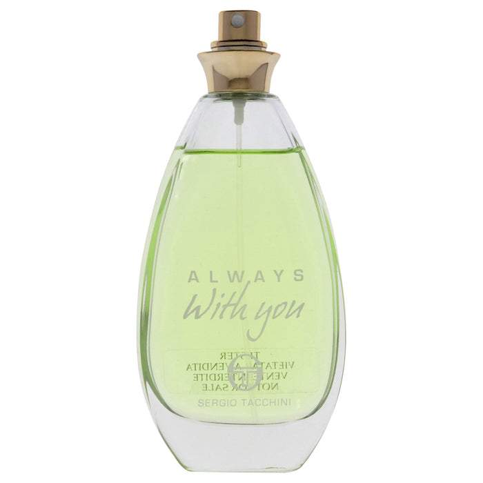 Always With You by Sergio Tacchini for Women - 3.3 oz EDT Spray (Tester)