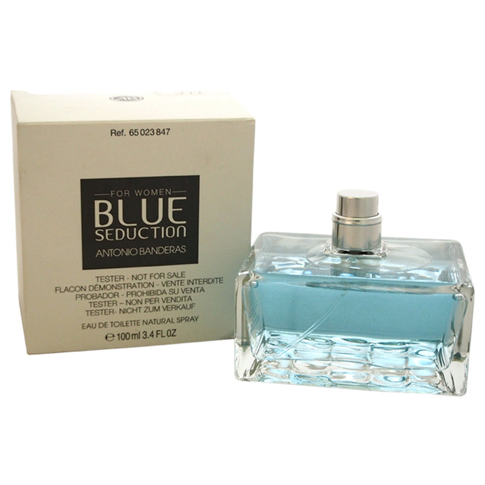 Blue Seduction de Antonio Banderas para mujeres - Spray EDT de 3,4 oz (probador)
