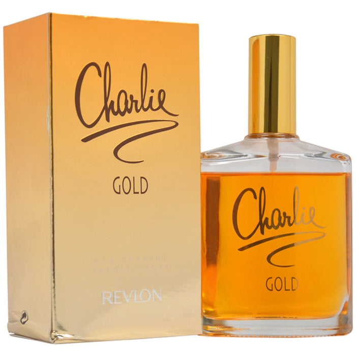 Charlie Gold de Revlon pour femme - Spray EDT de 3,4 oz (testeur)