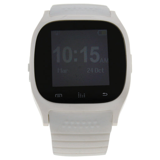 EK-B1 Montre Connectee White Silicone Strap Smart Watch by Eclock for Men - 1 Pc Watch