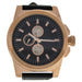 LVAG3733-2 Rose Gold/Brown Leather Strap Watch by Louis Villiers for Men - 1 Pc Watch
