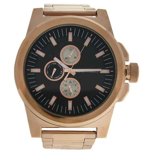LVAG3733-7 Rose Gold Stainless Steel Bracelet Watch by Louis Villiers for Men - 1 Pc Watch