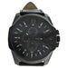 LVAG8912-8 Black/Black Leather Strap Watch by Louis Villiers for Men - 1 Pc Watch