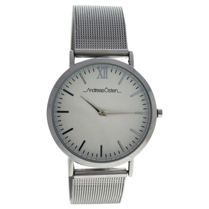 AO-131 Distrig - Silver Stainless Steel Mesh Bracelet Watch by Andreas Osten for Unisex - 1 Pc Watch