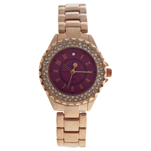 2033L-GP Rose Gold Stainless Steel Bracelet Watch by Kim & Jade for Women - 1 Pc Watch