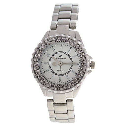 2033L-SS Silver Stainless Steel Bracelet Watch by Kim & Jade for Women - 1 Pc Watch