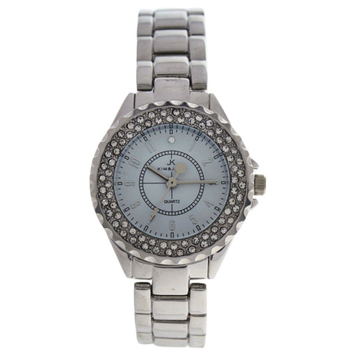 2033L-SW Silver Stainless Steel Bracelet Watch by Kim & Jade for Women - 1 Pc Watch