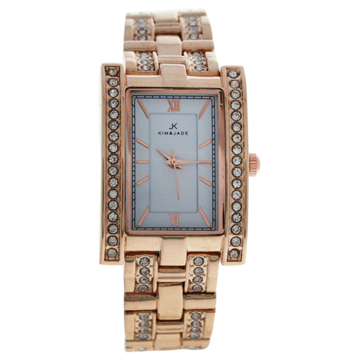 2060L-GPW Rose Gold Stainless Steel Bracelet Watch by Kim & Jade for Women - 1 Pc Watch