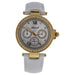 AL0519-05 Gold/White Leather Strap Watch by Antoneli for Women - 1 Pc Watch