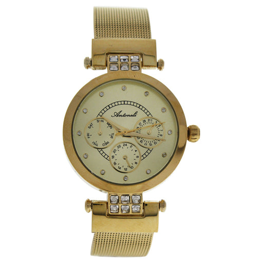 AL0704-06 Gold Stainless Steel Bracelet Watch by Antoneli for Women - 1 Pc Watch