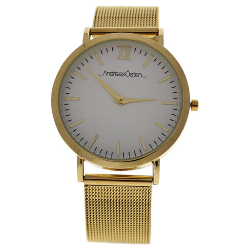 AO-130 Distrig - Gold Stainless Steel Mesh Bracelet Watch by Andreas Osten for Women - 1 Pc Watch