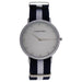 AO-21 - Silver-Blue and White Nylon Strap Watch by Andreas Osten for Women - 1 Pc Watch