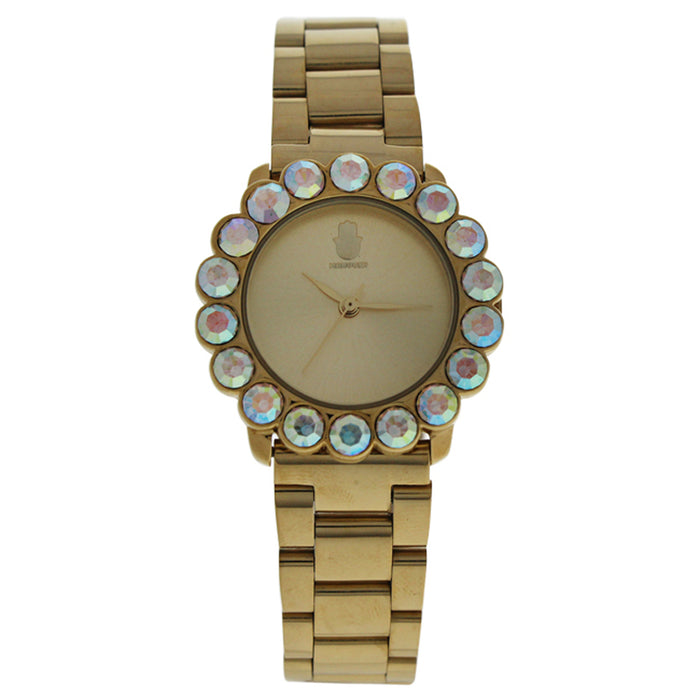 MSHSCG-2 Scarlett - Gold Stainless Steel Bracelet Watch by Manoush for Women - 1 Pc Watch