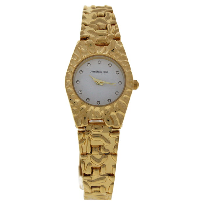 REDS23-GW Duclos - Gold Stainless Steel Bracelet Watch by Jean Bellecour for Women - 1 Pc Watch
