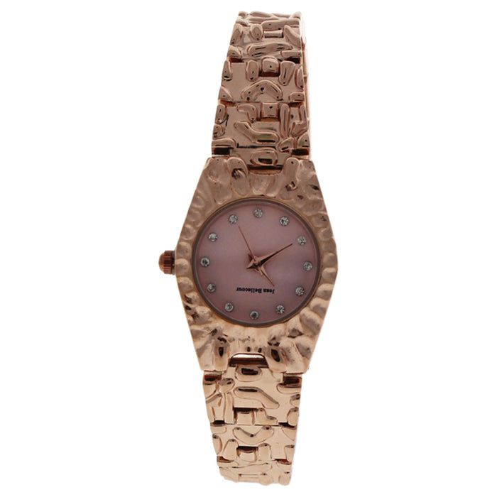 REDS23-RGP Duclos - Rose Gold Stainless Steel Bracelet Watch by Jean Bellecour for Women - 1 Pc Watch
