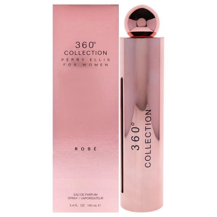 360 Collection Rose de Perry Ellis para mujeres - EDP en aerosol de 3.4 oz