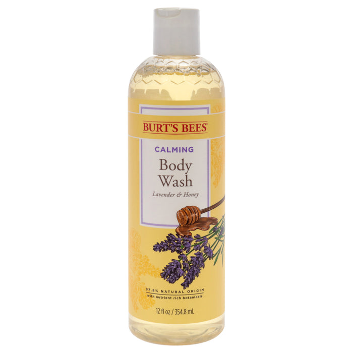 Gel de baño calmante con lavanda y miel de Burts Bees para mujeres - Gel de baño de 12 oz