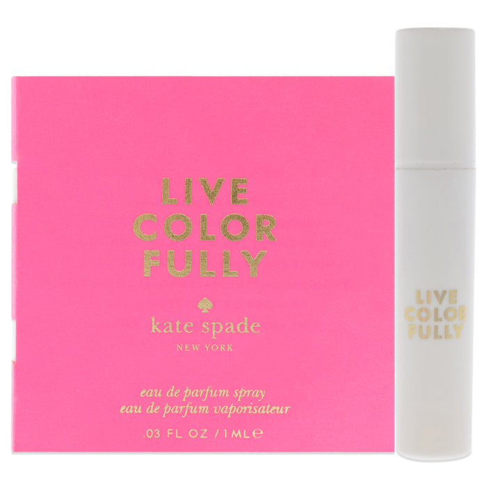 Live Colorfully by Kate Spade for Women -0.03 oz EDP Spray Vial (Mini)