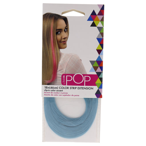 Pop Color Strip Extension - Blue Frosting by Hairdo for Women - 18 Inch Hair Extension