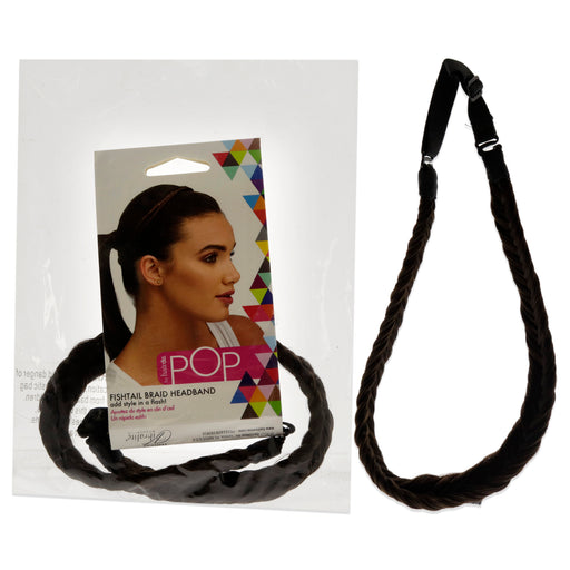 Pop Fishtail Braid Headband - R6 Dark Chocolate by Hairdo for Women - 1 Pc Hair Band
