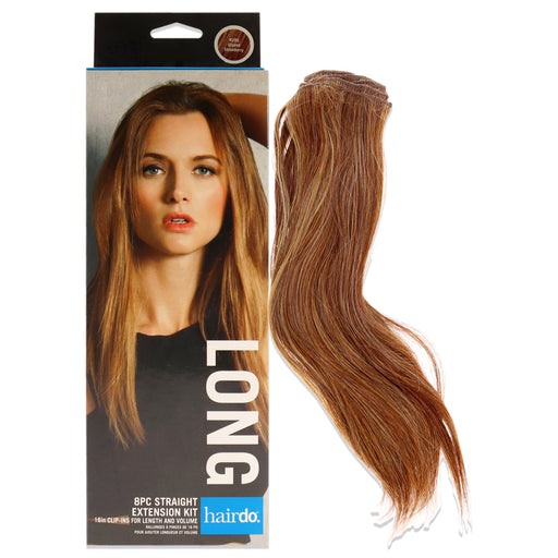 Straight Extension Kit - R29S Glazed Strawberry by Hairdo for Women - 8 x 16 Inch Hair Extension