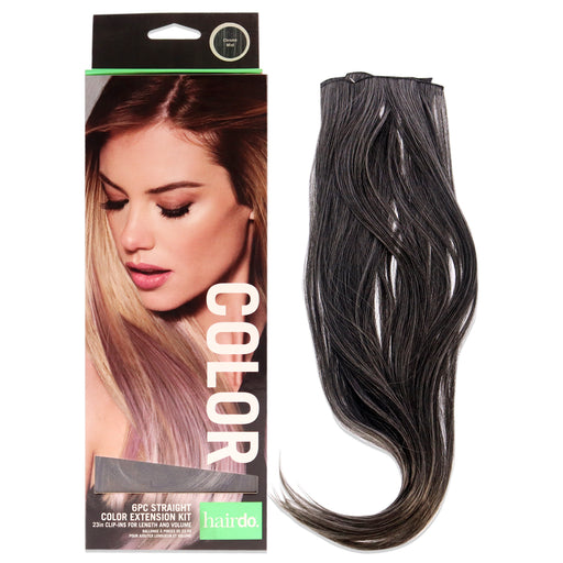 Straight Color Extension Kit - Chrome Mist by Hairdo for Women - 6 x 23 Inch Hair Extension