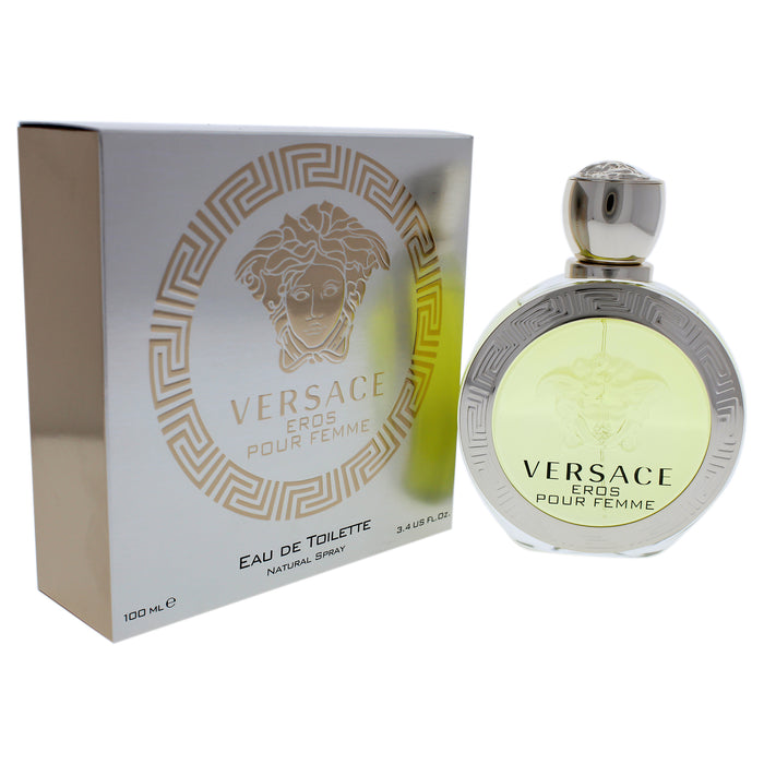 Versace Eros Pour Femme de Versace para mujeres - Spray EDT de 3,4 oz