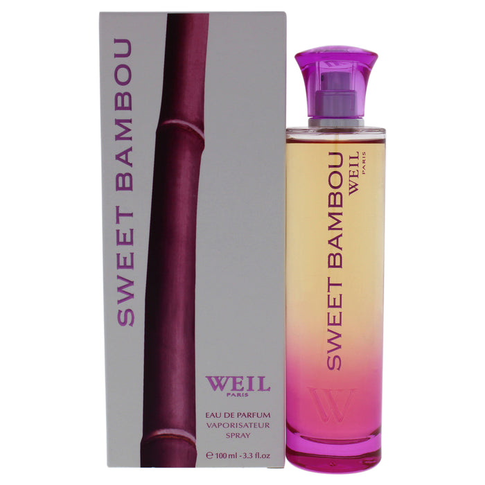 Sweet Bambou de Weil para mujeres - Spray EDP de 3,3 oz