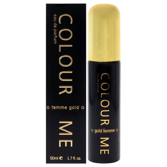 Color Me Femme Gold de Milton-Lloyd para mujeres - EDP en aerosol de 1,7 oz